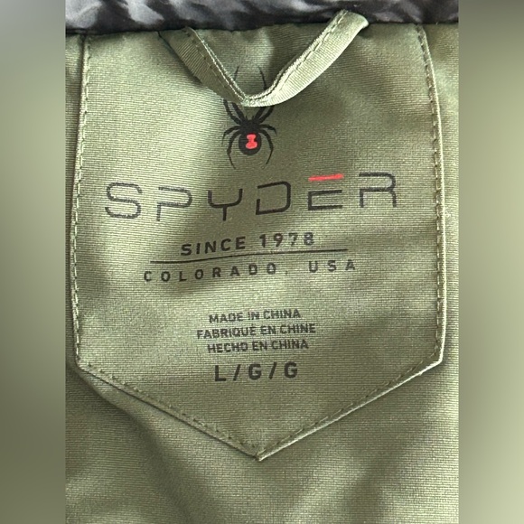 Spyder Women's Olive Hooded Puffer Coat - Picture 12 of 16